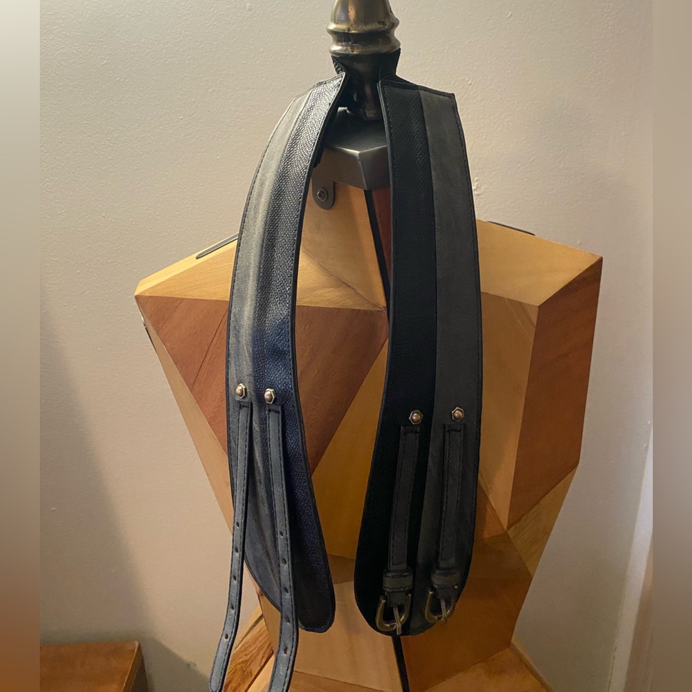 Anthropologie Double Black Waist Belt